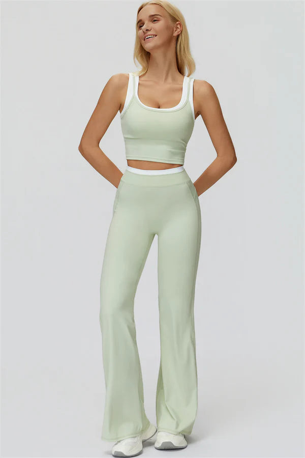 Canyon Flared Tights - Ljusgrön