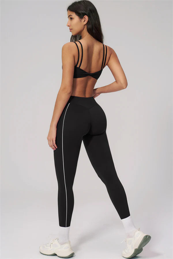Clarity Dual Strap Sports Bra - Svart