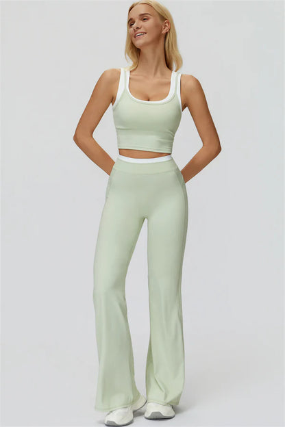 Canyon Flared Tights - Ljusgrön