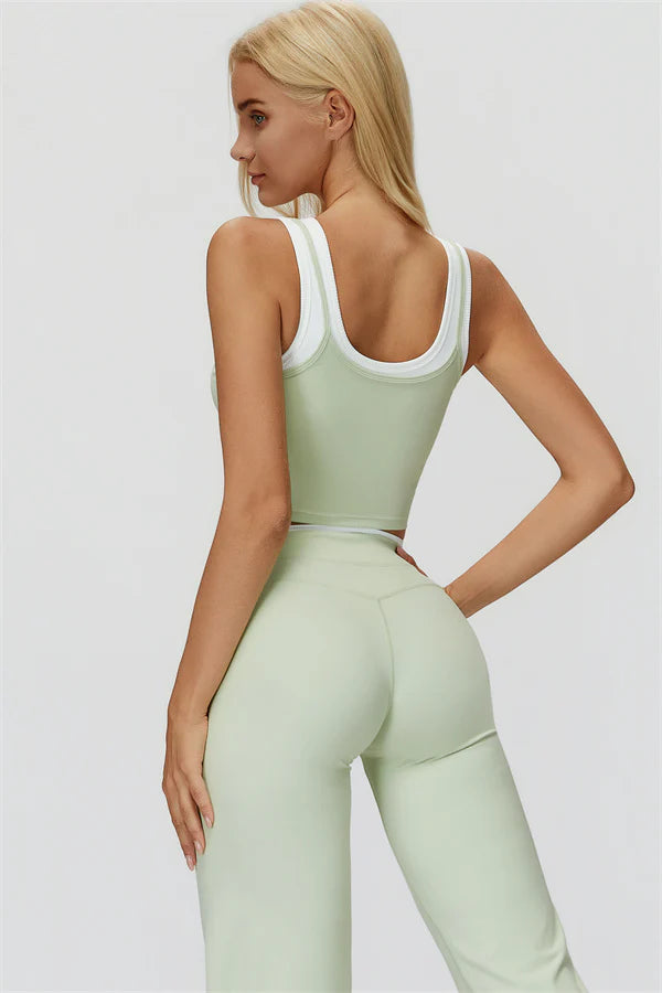 Canyon Flared Tights - Ljusgrön