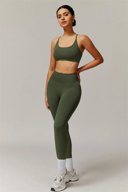 Allure Tights - Navy Green