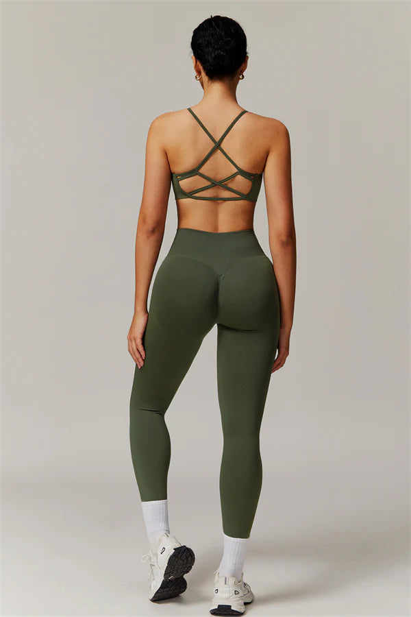 Allure Tights - Navy Green