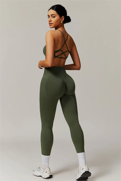 Allure Tights - Navy Green