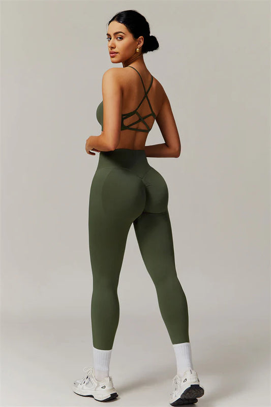 Allure Tights - Navy Green