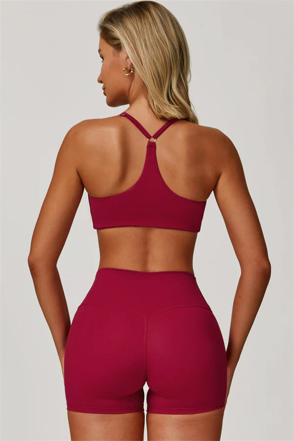 Refresh Sports Bra - Hallonröd