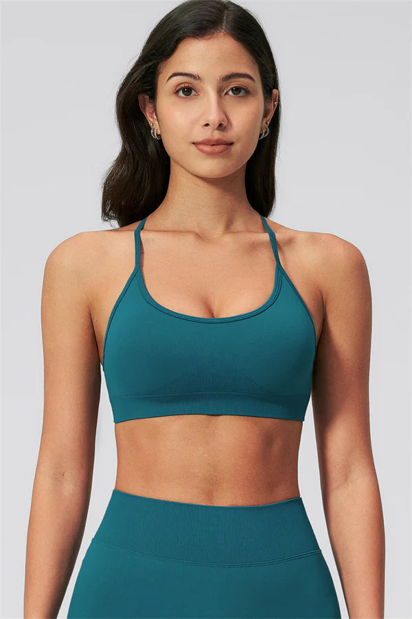 Nova Luxe Sports Bra - Dark Aqua