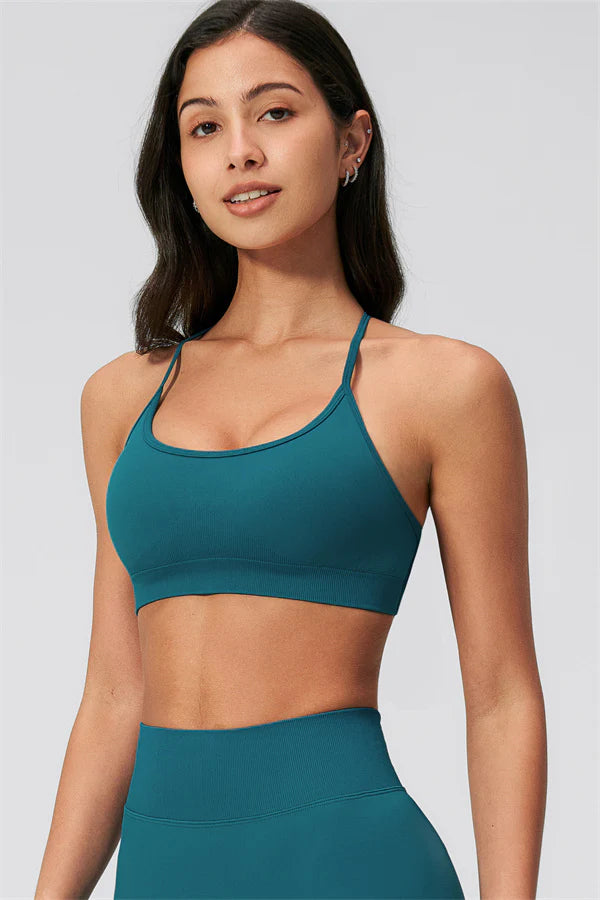 Nova Luxe Sports Bra - Dark Aqua