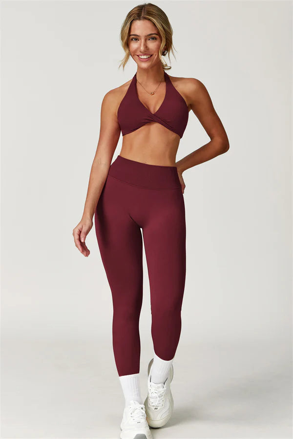 Allure Tights - Burgundy