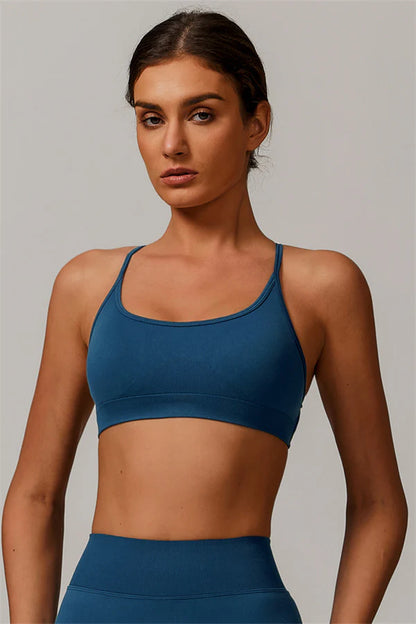 Nova Luxe Sports Bra - Cobalt