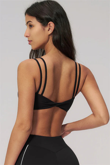 Clarity Dual Strap Sports Bra - Svart