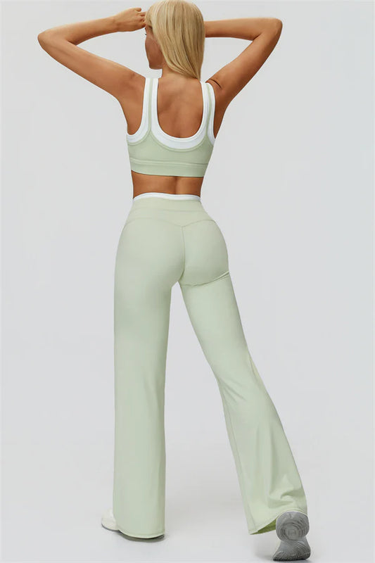 Canyon Flared Tights - Ljusgrön
